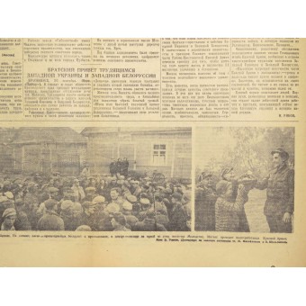 21. September 1939 tidningen Pravda, Röda arméns kampanj i Polen. Espenlaub militaria